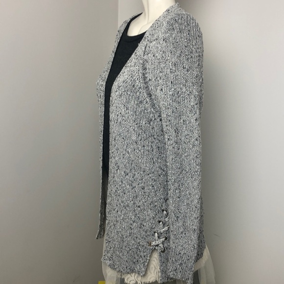 American Eagle Outfitters Gray Speckled Knit Open Front Cardigan Size S - Picture 6 of 11